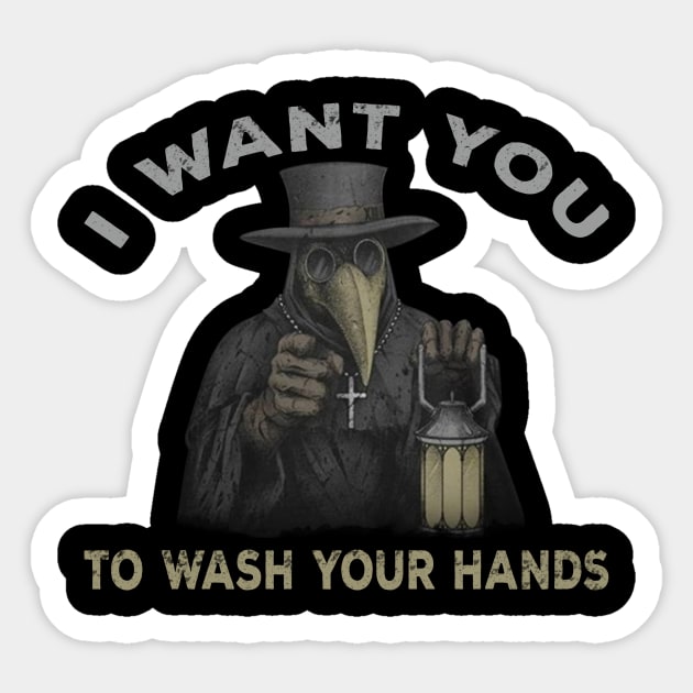 I WANT YOU TO WASH YOUR HANDS Sticker by AdelaidaKang